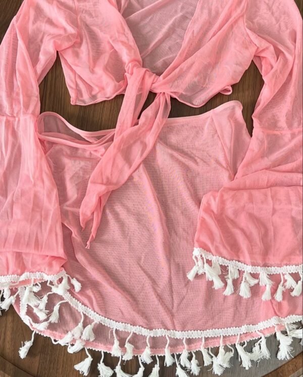 Four Pieces Lace Bikini Swimsuit - Image 13