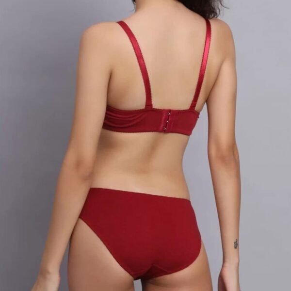 Pushup Floral Lace Bra Panty Set - Image 3