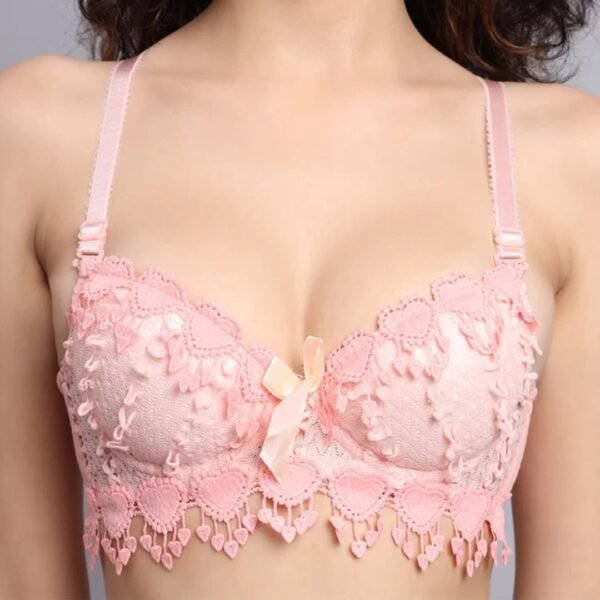 Pushup Floral Lace Bra Panty Set - Image 4