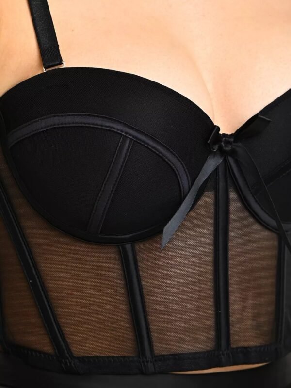 Top Crop Top Bra Club Party Vest with Detachable Straps - Image 3