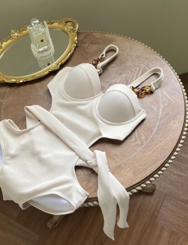 Swimsuit Female Bid Steel Gathering Covering Belly Beach Holiday Swimsuit - Image 5