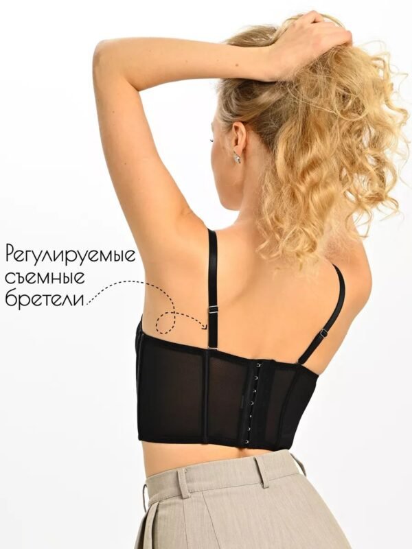 Top Crop Top Bra Club Party Vest with Detachable Straps - Image 4