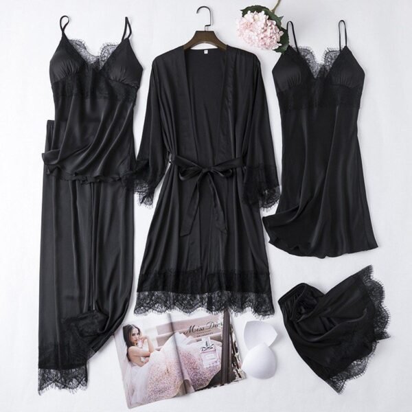 5PCS Chemise Nightgown Sleepwear - Image 3