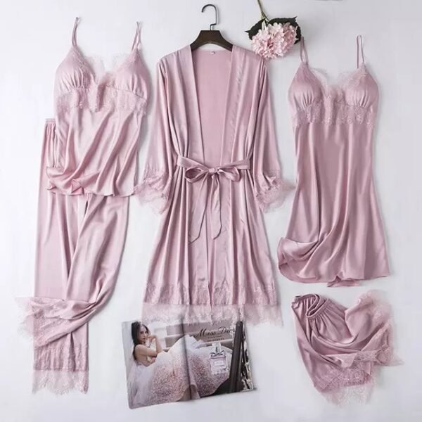 5PCS Chemise Nightgown Sleepwear - Image 2